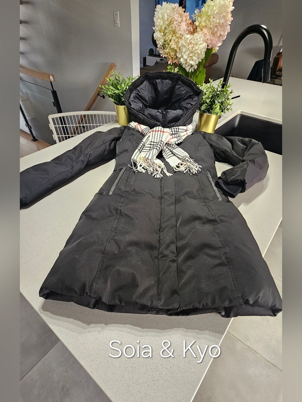 SOIA & KYO Manteau d'hiver chaud  noir - - Picture 2 of 9